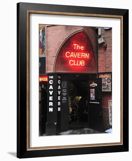 Cavern Club, Mathew Street, Liverpool, Merseyside, England, United Kingdom, Europe-Wendy Connett-Framed Photographic Print