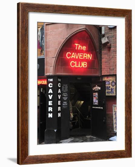 Cavern Club, Mathew Street, Liverpool, Merseyside, England, United Kingdom, Europe-Wendy Connett-Framed Photographic Print