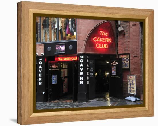 Cavern Club, Mathew Street, Liverpool, Merseyside, England, United Kingdom, Europe-Wendy Connett-Framed Premier Image Canvas