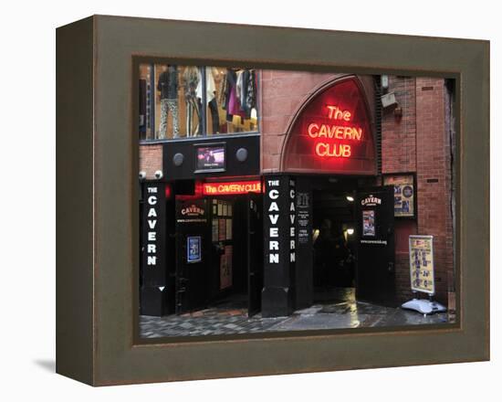 Cavern Club, Mathew Street, Liverpool, Merseyside, England, United Kingdom, Europe-Wendy Connett-Framed Premier Image Canvas