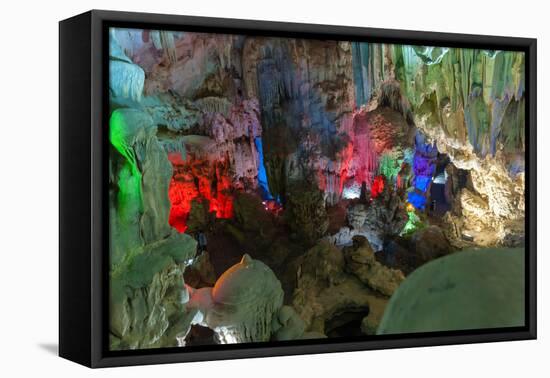 Cavern on Island, Ha_Long Bay, Vietnam-Maks08-Framed Premier Image Canvas