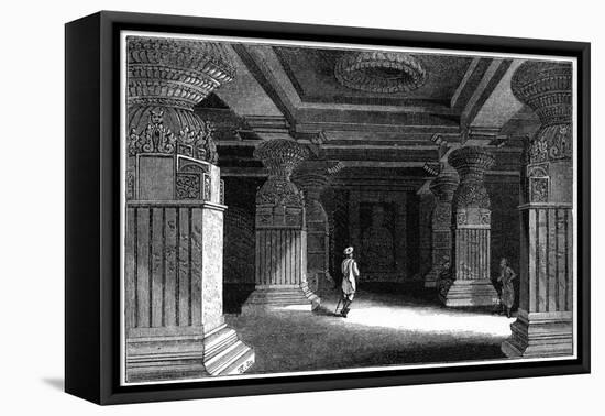 Caves of Ellora, India, 1847-Robinson-Framed Premier Image Canvas