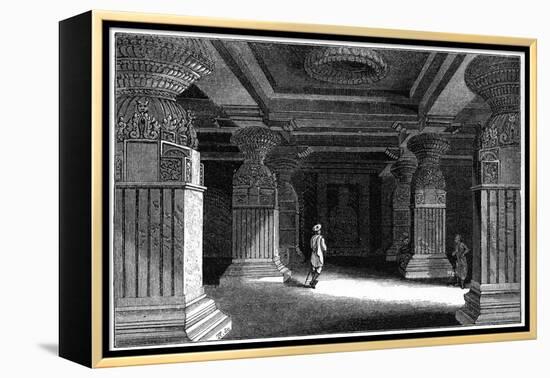 Caves of Ellora, India, 1847-Robinson-Framed Premier Image Canvas