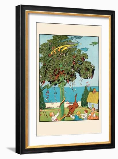 Cavorting Cat-Eugene Field-Framed Art Print