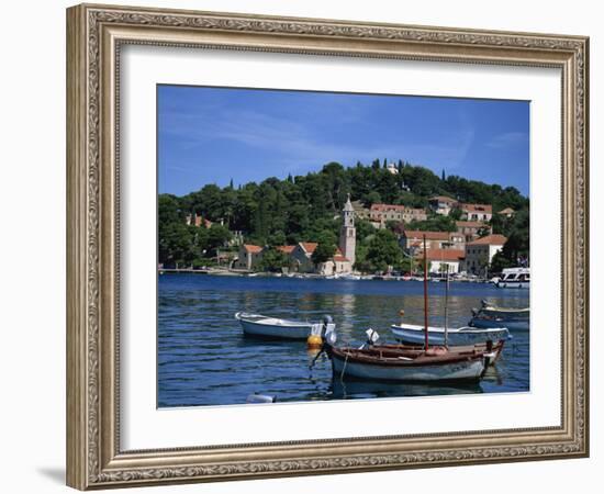 Cavtat Promenade and Harbour, Dalmatia, Croatia, Europe-Nelly Boyd-Framed Photographic Print