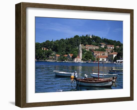 Cavtat Promenade and Harbour, Dalmatia, Croatia, Europe-Nelly Boyd-Framed Photographic Print