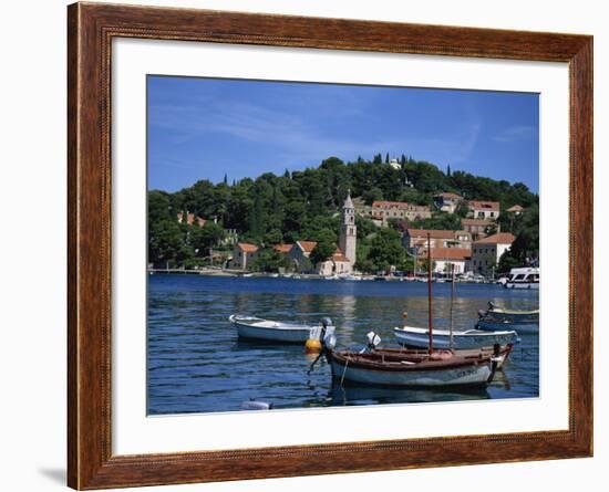 Cavtat Promenade and Harbour, Dalmatia, Croatia, Europe-Nelly Boyd-Framed Photographic Print