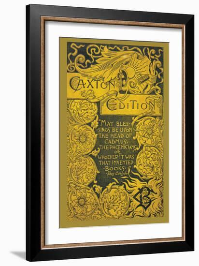 Caxton Edition-null-Framed Premium Giclee Print