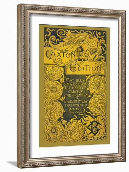 Caxton Edition-null-Framed Art Print