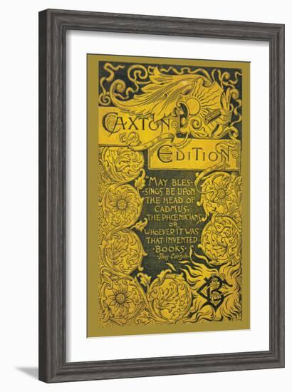 Caxton Edition--Framed Art Print