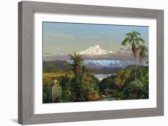 Cayambe, 1858-Frederic Edwin Church-Framed Giclee Print