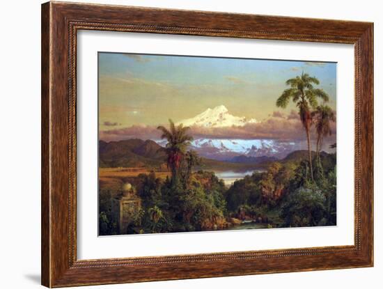 Cayambe, Ecuador-Frederic Edwin Church-Framed Art Print