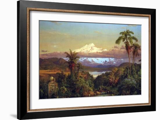 Cayambe, Ecuador-Frederic Edwin Church-Framed Art Print