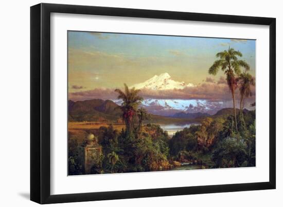 Cayambe, Ecuador-Frederic Edwin Church-Framed Art Print