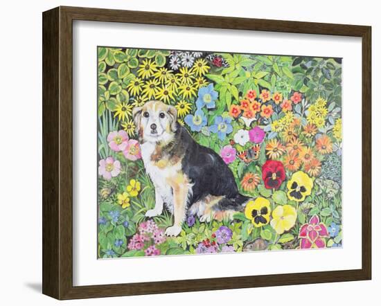 Caylie in the Border-Hilary Jones-Framed Giclee Print