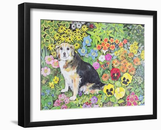 Caylie in the Border-Hilary Jones-Framed Giclee Print