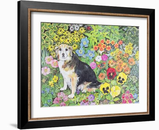 Caylie in the Border-Hilary Jones-Framed Giclee Print