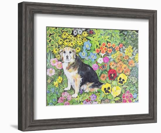 Caylie in the Border-Hilary Jones-Framed Giclee Print