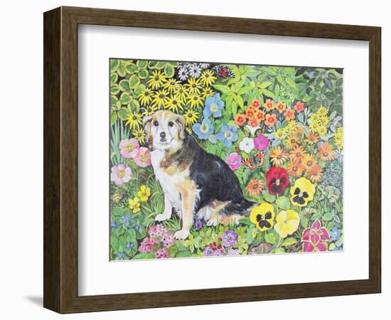 Caylie in the Border-Hilary Jones-Framed Giclee Print