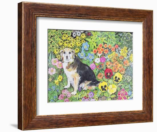 Caylie in the Border-Hilary Jones-Framed Giclee Print