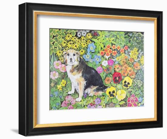 Caylie in the Border-Hilary Jones-Framed Giclee Print