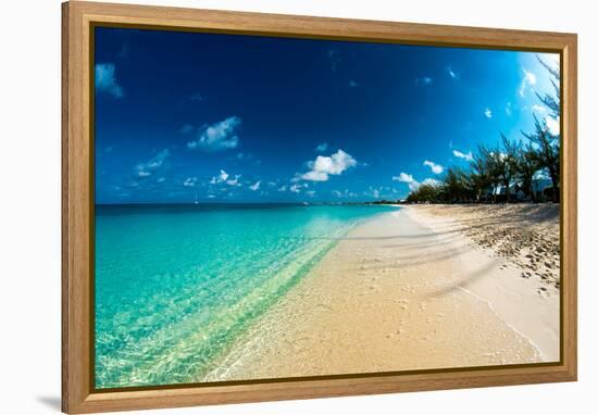 Cayman Islands Beach-Bill Carson Photography-Framed Stretched Canvas