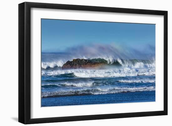 Cayucos Waves I-Lee Peterson-Framed Photo