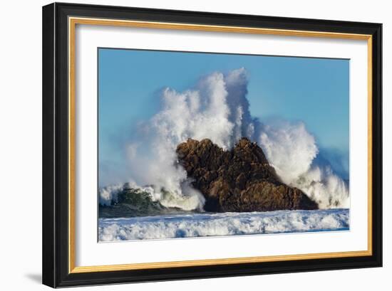 Cayucos Waves II-Lee Peterson-Framed Photo