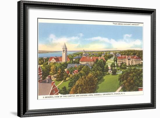 Cayuga Lake, Cornell University, Ithaca, New York-null-Framed Art Print