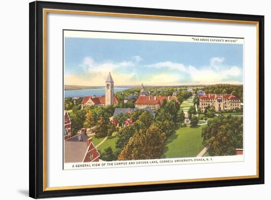 Cayuga Lake, Cornell University, Ithaca, New York-null-Framed Art Print