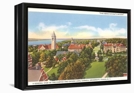 Cayuga Lake, Cornell University, Ithaca, New York-null-Framed Stretched Canvas