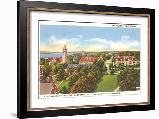 Cayuga Lake, Cornell University, Ithaca, New York-null-Framed Premium Giclee Print