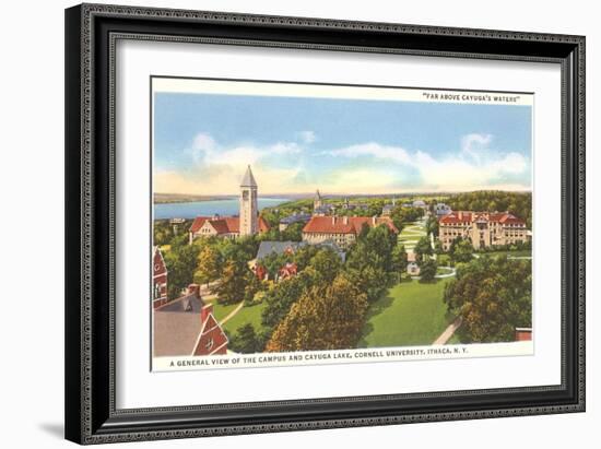 Cayuga Lake, Cornell University, Ithaca, New York-null-Framed Premium Giclee Print