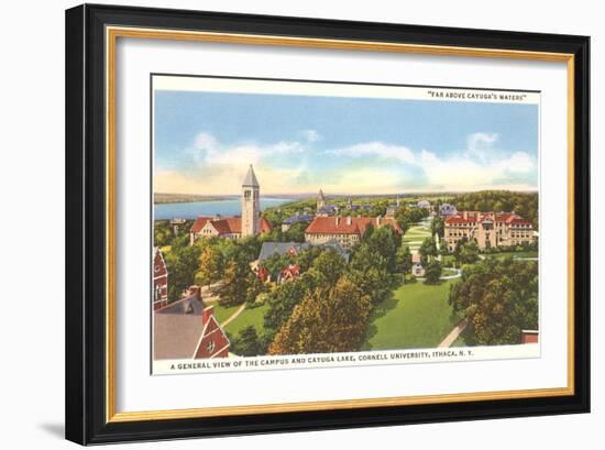 Cayuga Lake, Cornell University, Ithaca, New York-null-Framed Premium Giclee Print