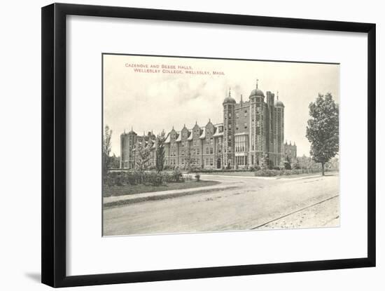 Cazenove and Beebe Halls, Wellesley College, Wellesley, Mass.-null-Framed Art Print