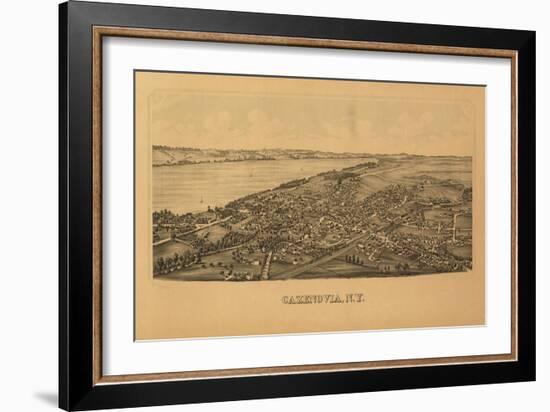 Cazenovia, New York - Panoramic Map-Lantern Press-Framed Art Print