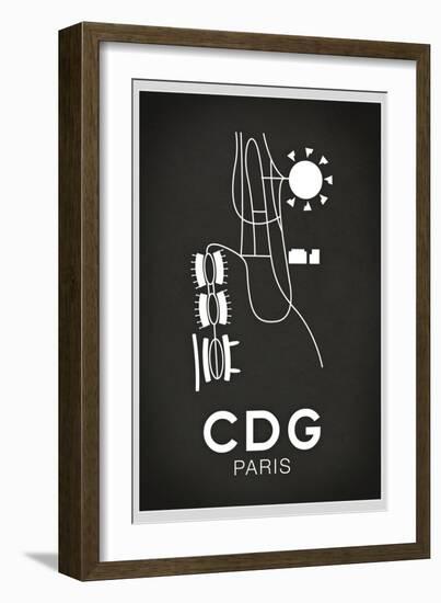 CDG Paris Airport-null-Framed Art Print