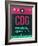 CDG Paris Luggage Tag 1-NaxArt-Framed Art Print