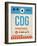 CDG Paris Luggage Tag 2-NaxArt-Framed Art Print