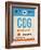 CDG Paris Luggage Tag 2-NaxArt-Framed Art Print