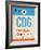 CDG Paris Luggage Tag 2-NaxArt-Framed Art Print