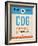 CDG Paris Luggage Tag 2-NaxArt-Framed Art Print