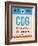 CDG Paris Luggage Tag 2-NaxArt-Framed Art Print