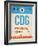 CDG Paris Luggage Tag 2-NaxArt-Framed Art Print