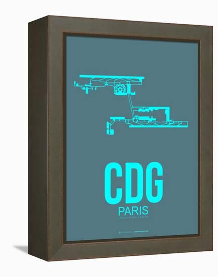 Cdg Paris Poster 1-NaxArt-Framed Stretched Canvas