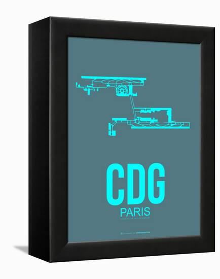 Cdg Paris Poster 1-NaxArt-Framed Stretched Canvas