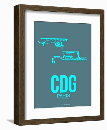 Cdg Paris Poster 1-NaxArt-Framed Premium Giclee Print