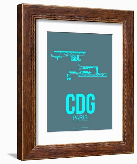 Cdg Paris Poster 1-NaxArt-Framed Premium Giclee Print