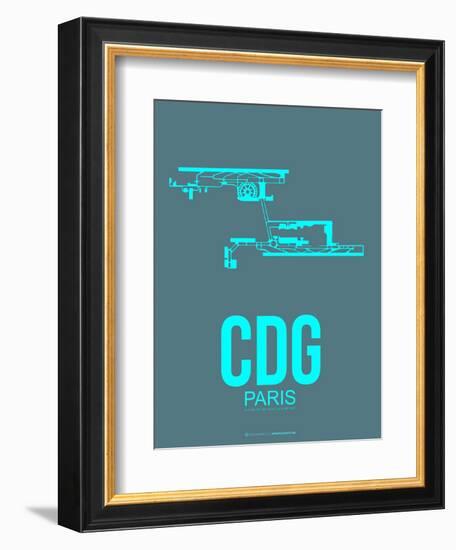 Cdg Paris Poster 1-NaxArt-Framed Premium Giclee Print