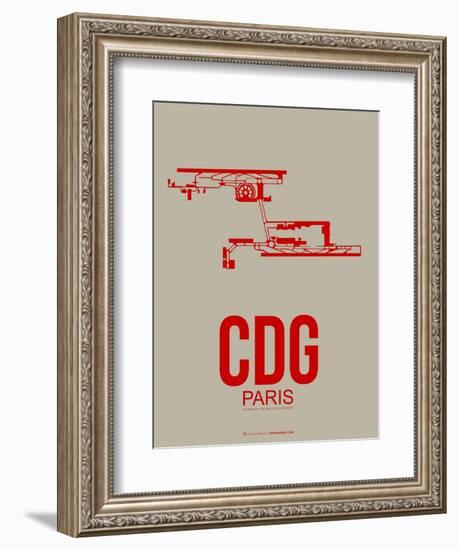 Cdg Paris Poster 2-NaxArt-Framed Art Print